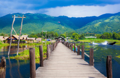 Village of Intha at Shan in Myanmar