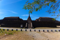 Koethaung Pagoda at Mrauk-U in Myanmar