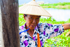 Veteran skipper at Shan in Myanmar