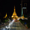 The Sule Pagoda at Yangon in Myanmar