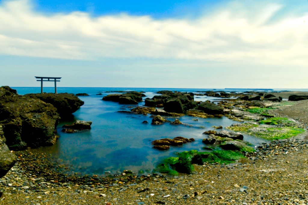 大洗磯前神社の海