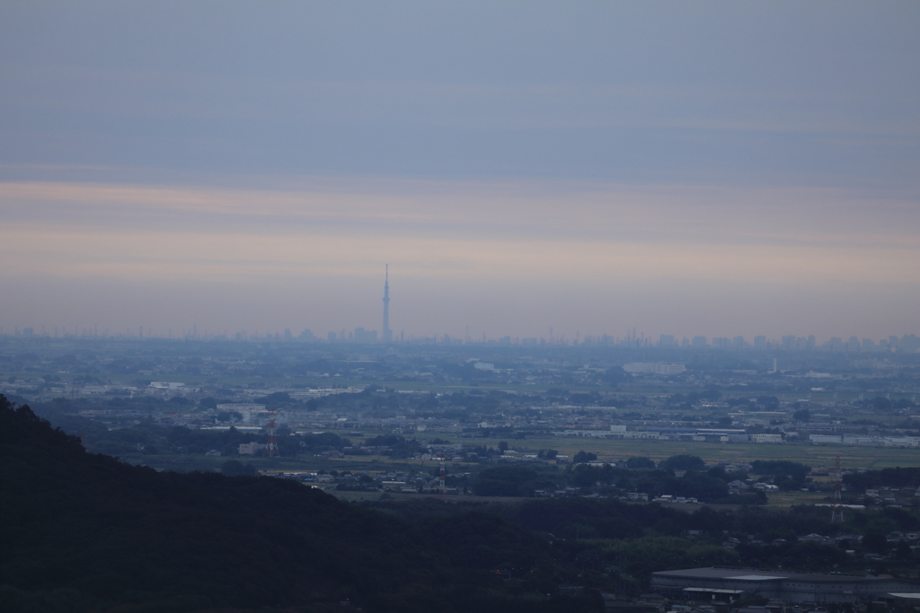７０キロ先の東京スカイツリー