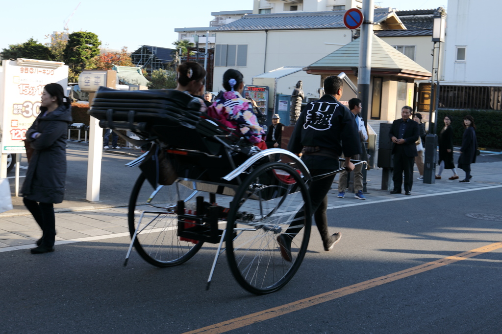 川越の人力車