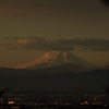 夜明けの富士山