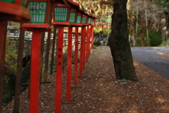 落葉の道