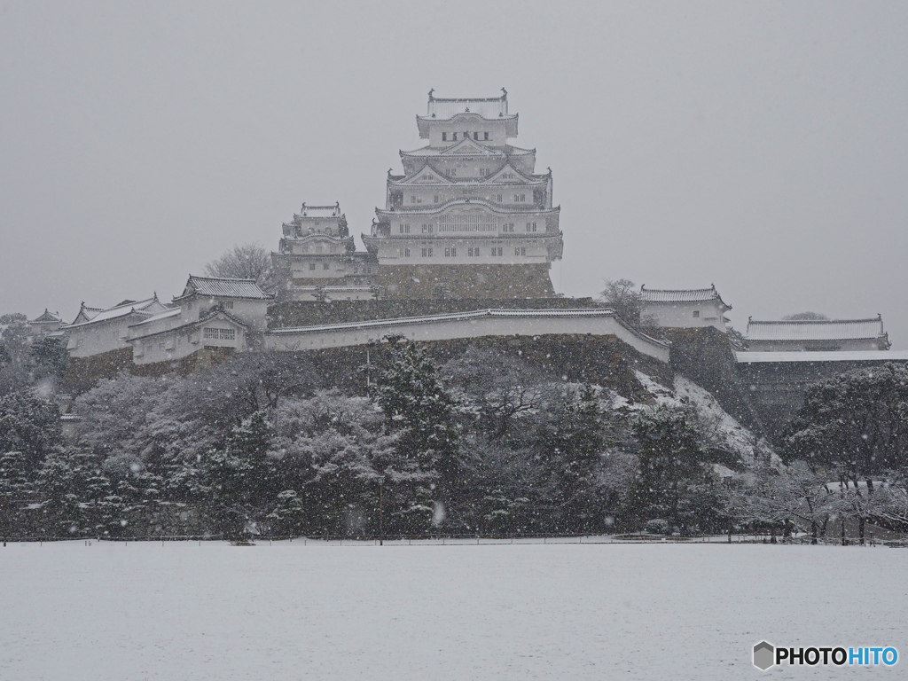 雪の姫路城①