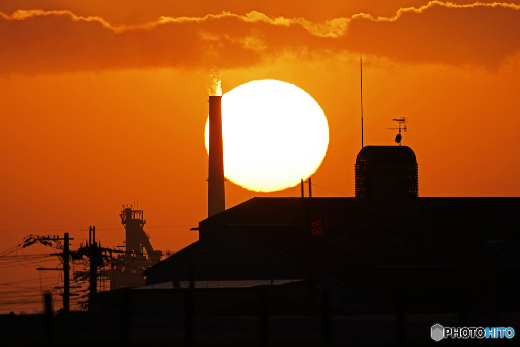 夕日