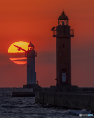 夕日