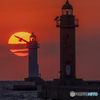 夕日