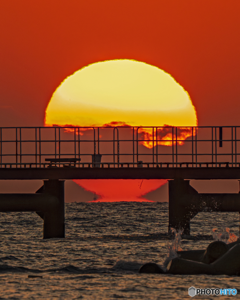 だるま夕日