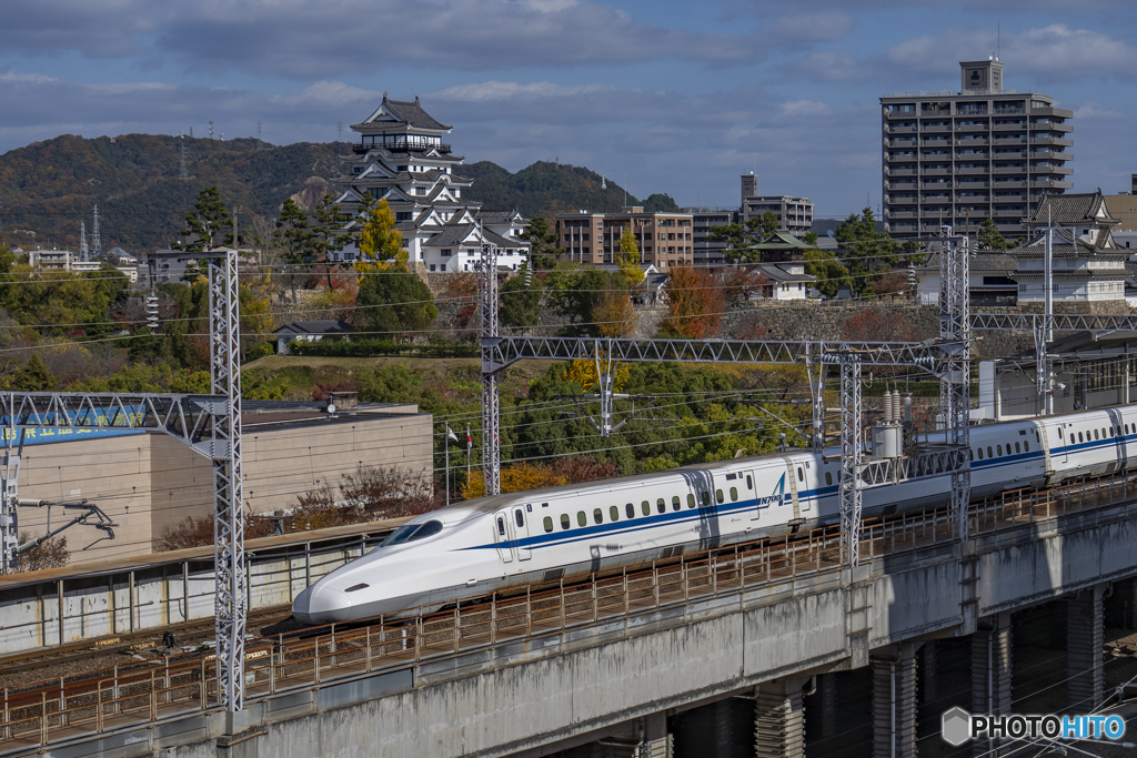 福山城と新幹線①