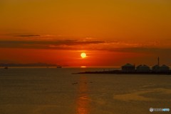 夕日