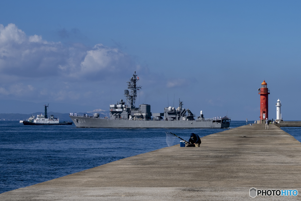 護衛艦「とね」出港④