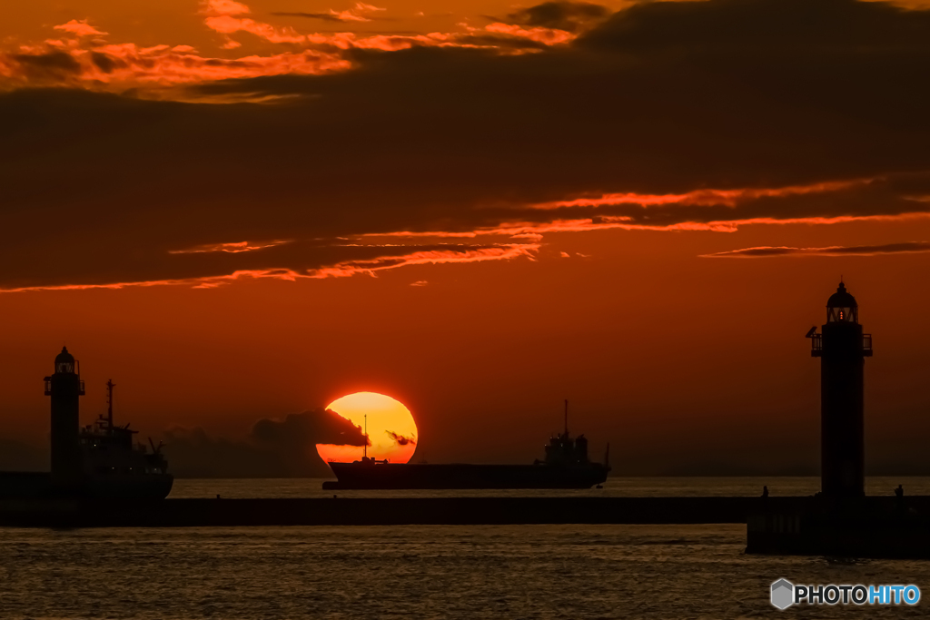 夕日①