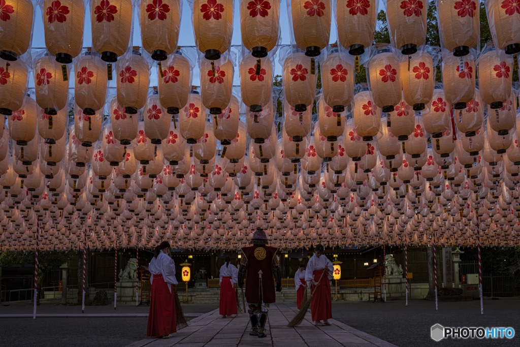 新年万灯祭　試験点灯①