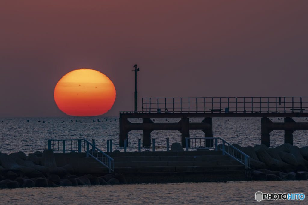 夕日