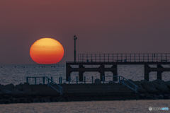 夕日