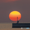 だるま夕日間近②