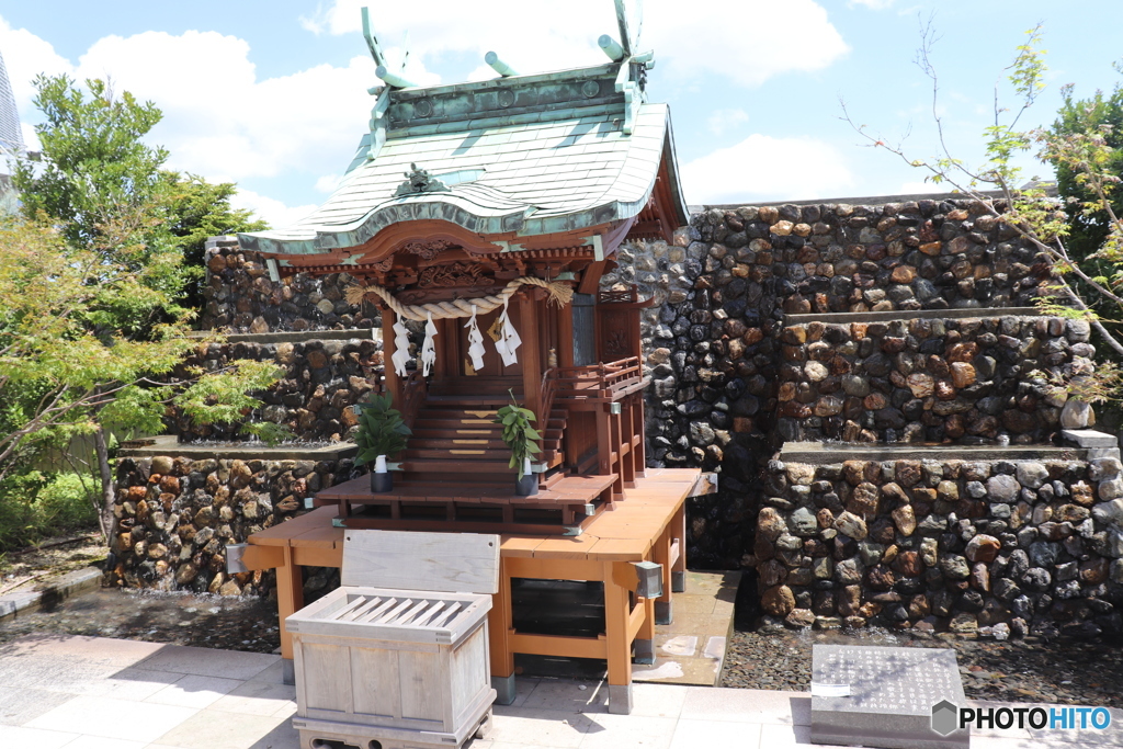 大分駅屋上にある鉄道神社