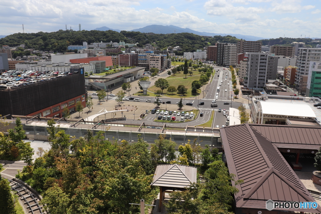 大分駅屋上からの風景