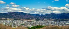 市街地を一望