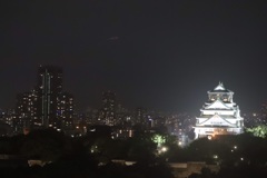 窓越しの大阪城