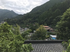 椎葉村の宿からの景色