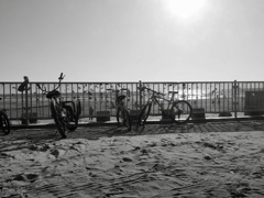 海と自転車