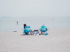 初夏の浜辺