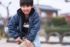 近所の公園で
