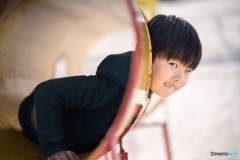 近所の公園にて