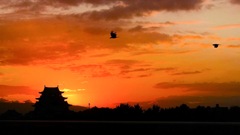 黄昏の名古屋城