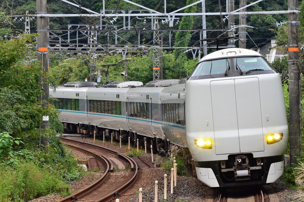 山中渓駅 ２８７系 特急「くろしお」