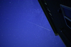星空と飛行機