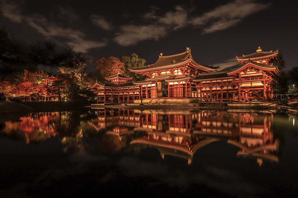 夜の平等院鳳凰堂