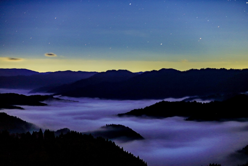 夜中の雲海