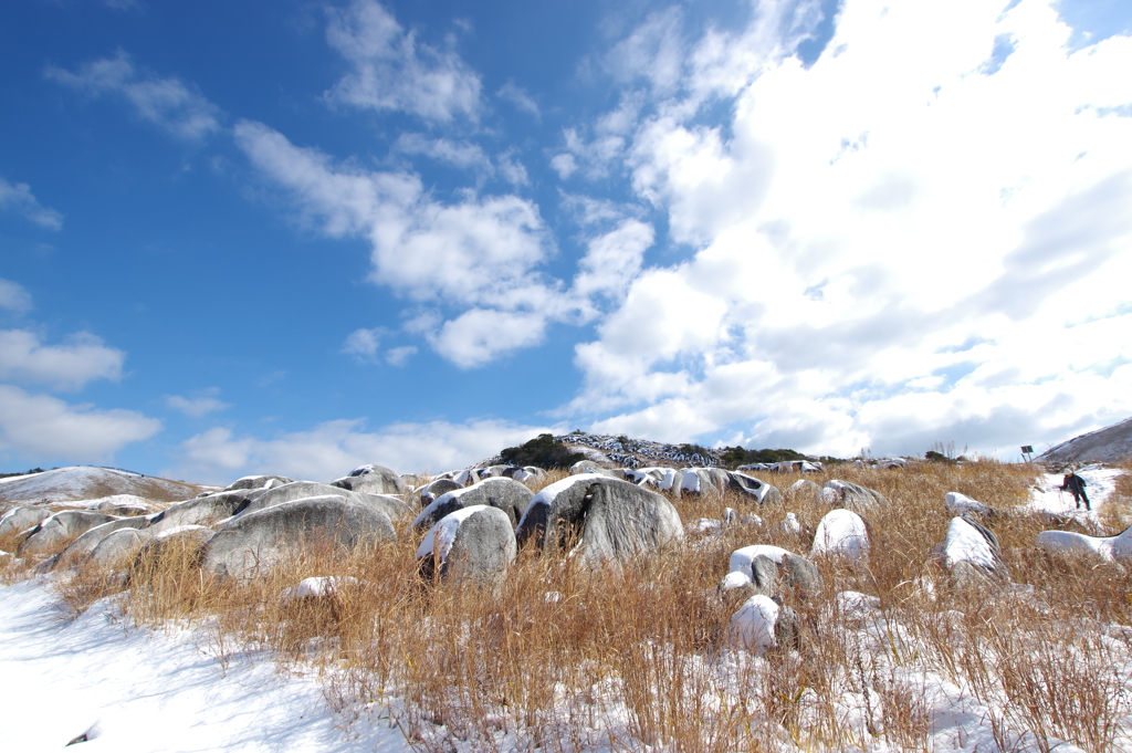 雪化粧の平尾台2