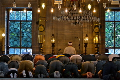 Yeni Cami 04　祈る人々