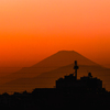 夕焼けシルエット