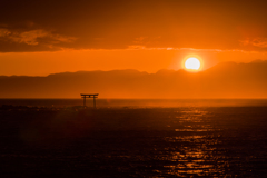 森戸の夕照(1)