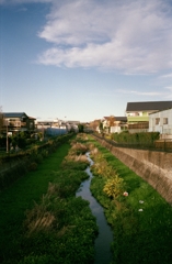 晴れの日の川