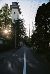 日が沈む風景