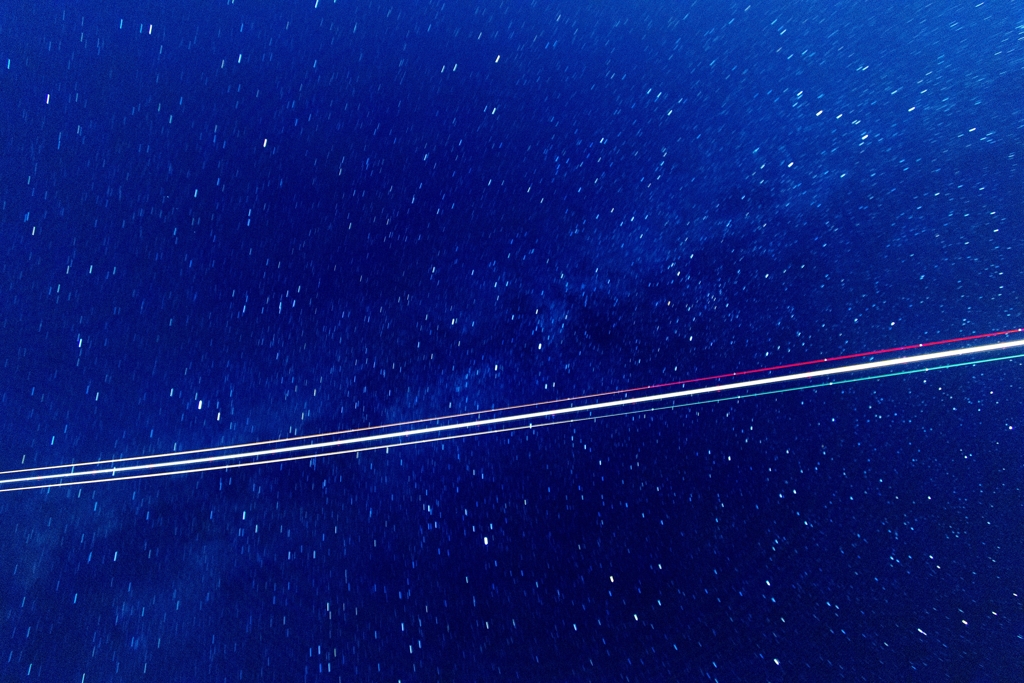 星と飛行機と