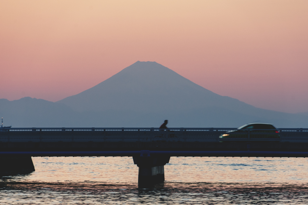 千葉の館山からの富士山