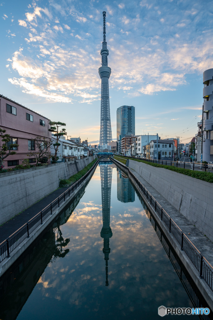 逆さスカイツリー