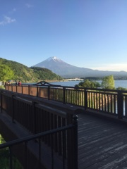 橋と富士山