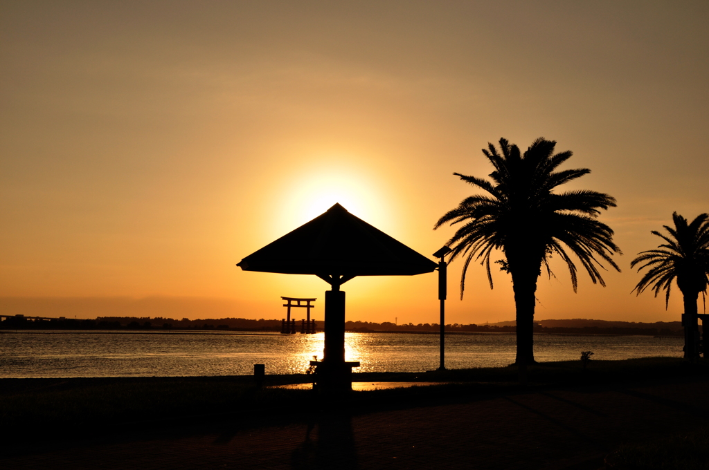 弁天島の夕暮れ