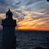 黄昏の灯台