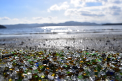 ガラスの砂浜