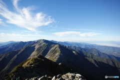 北岳から